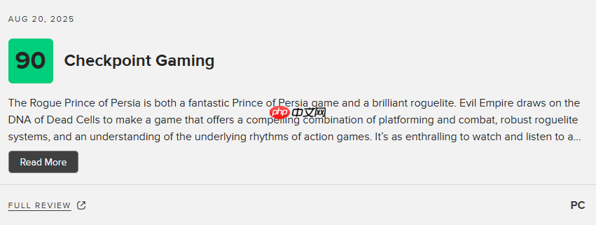 均分83！育碧肉鸽游戏《波斯王子：Rogue》现已发售