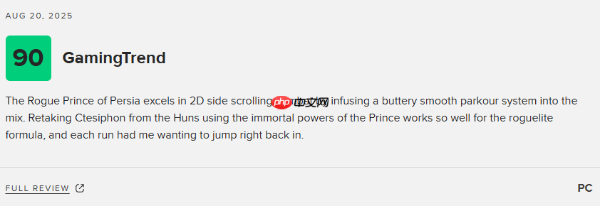 均分83！育碧肉鸽游戏《波斯王子：Rogue》现已发售