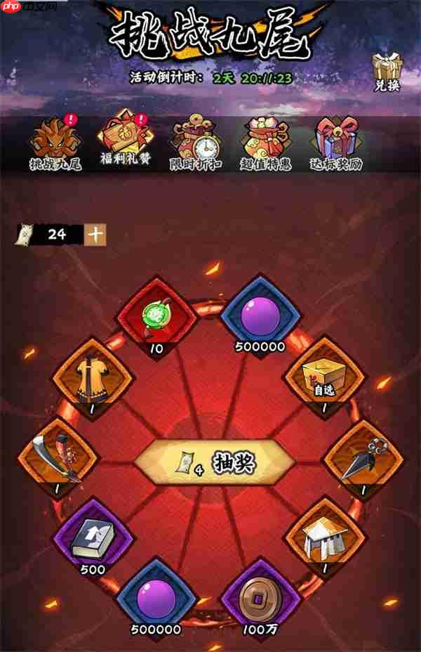 火影忍者木叶高手挑战九尾活动攻略