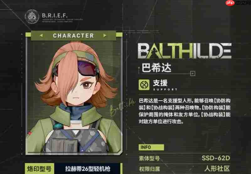 少女前线2巴希达怎么玩 巴希达技能效果详细介绍