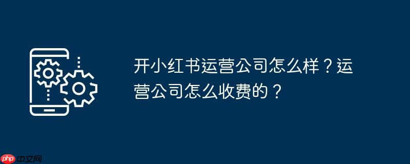 开小红书运营公司怎么样?运营公司怎么收费的?