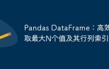Pandas DataFrame:高效获取最大N个值及其行列索引