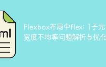 Flexbox布局中flex: 1子元素宽度不均等问题解析与优化