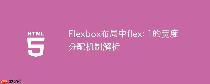 Flexbox布局中flex: 1的宽度分配机制解析