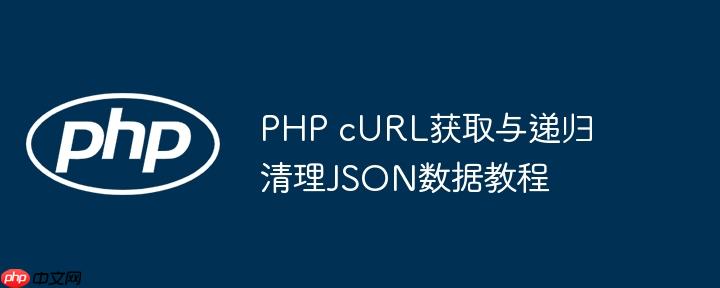 PHP cURL获取与递归清理JSON数据教程
