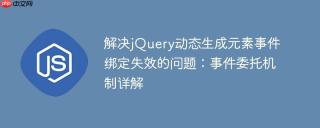 解决jQuery动态生成元素事件绑定失效的问题：事件委托机制详解