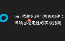 Go 依赖包的可复现构建:保障项目稳定性的实践指南