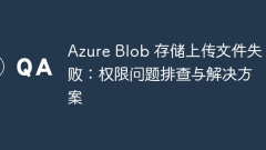 Azure Blob storage upload file failed: Troubleshooting and solution for permissions