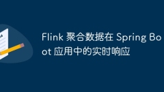 Real-time response of Flink aggregated data in Spring Boot applications