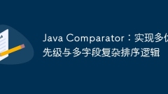 Java Comparator: Implementing multi-priority and multi-field complex sorting logic