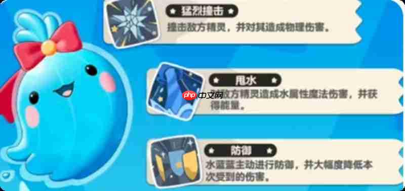 洛克王国世界水蓝蓝怎么培养 水蓝蓝进化技能全解析