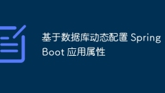 Dynamically configure Spring Boot application properties based on database