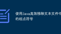 Efficiently remove punctuation marks from text files using Java