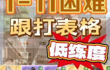 如鸢剑剑剑来困难关攻略 1-11困难怎么打跟打表格