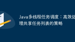 Java multithreaded task scheduling: a strategy to efficiently handle shared task lists