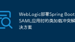 Class load conflict solution when WebLogic deploys Spring Boot SAML applications