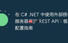 在 C# .NET 中使用外部授权服务器保护 REST API:极简配置指南