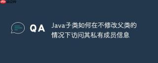 Java子类如何在不修改父类的情况下访问其私有成员信息