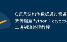 C语言结构体数据通过管道高效传输至Python:ctypes与二进制流处理教程