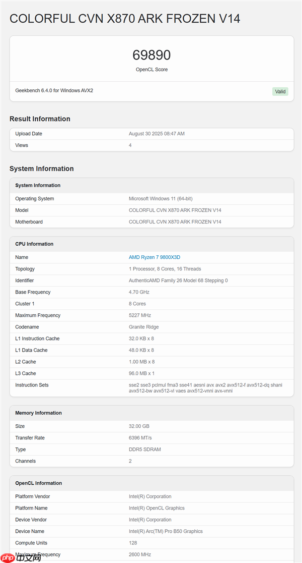 Intel锐炫Pro B50入门专业显卡终于首次跑分:比B570慢了约20%