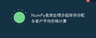 NumPy高效处理分层库存分配与客户平均价格计算