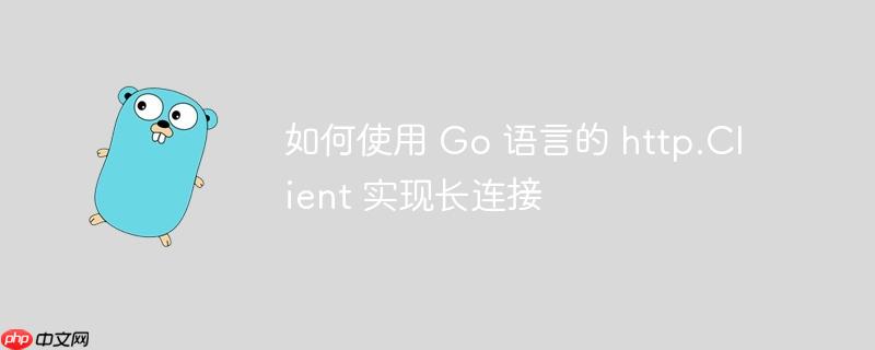 如何使用 go 语言的 http.client 实现长连接