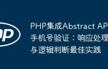 PHP集成Abstract API手机号验证:响应处理与逻辑判断最佳实践