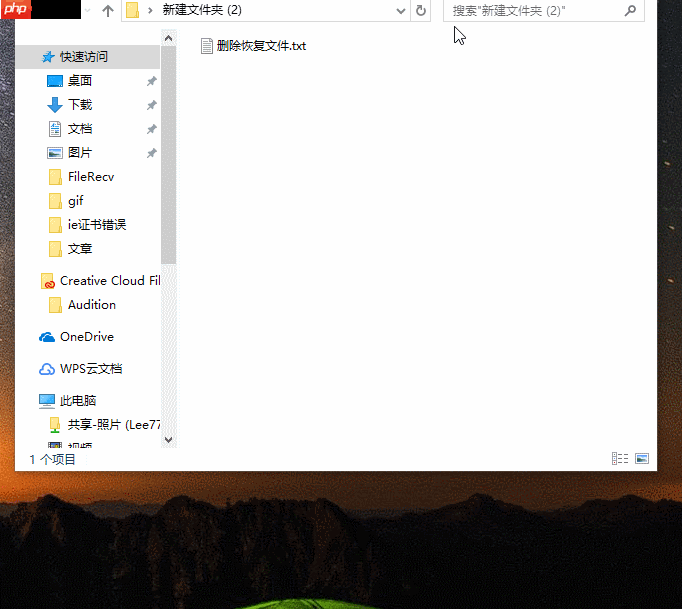 怎么恢复删除的文件?
