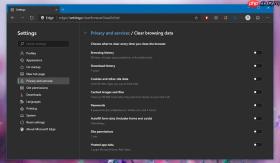 Win10 Edge Canary新增隐私选项，允许用户退出时选择清理数据