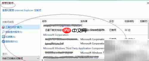 IE浏览器加载项设置方法