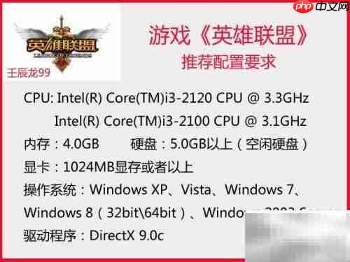 英雄联盟与Dota2配置要求