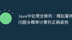 Handling full permutations in Java: Simulating the correct posture of hiring problems and probability calculations