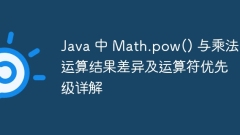 Detailed explanation of the differences between Math.pow() and multiplication operation results and operator priority in Java