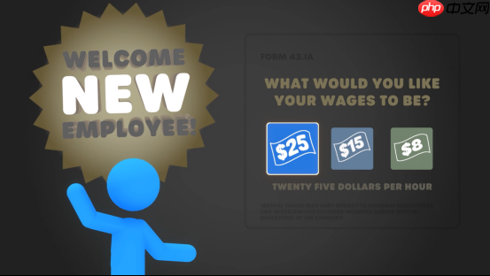 用拳头打通职场晋升路!物理乱斗新游《打工火柴人》8月18日Steam正式开打