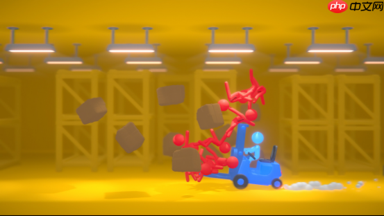 用拳头打通职场晋升路!物理乱斗新游《打工火柴人》8月18日Steam正式开打