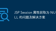 Problems and solutions to obtain JSP Session attribute as NULL