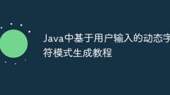 Tutorial on Generating Dynamic Character Patterns Based on User Input in Java