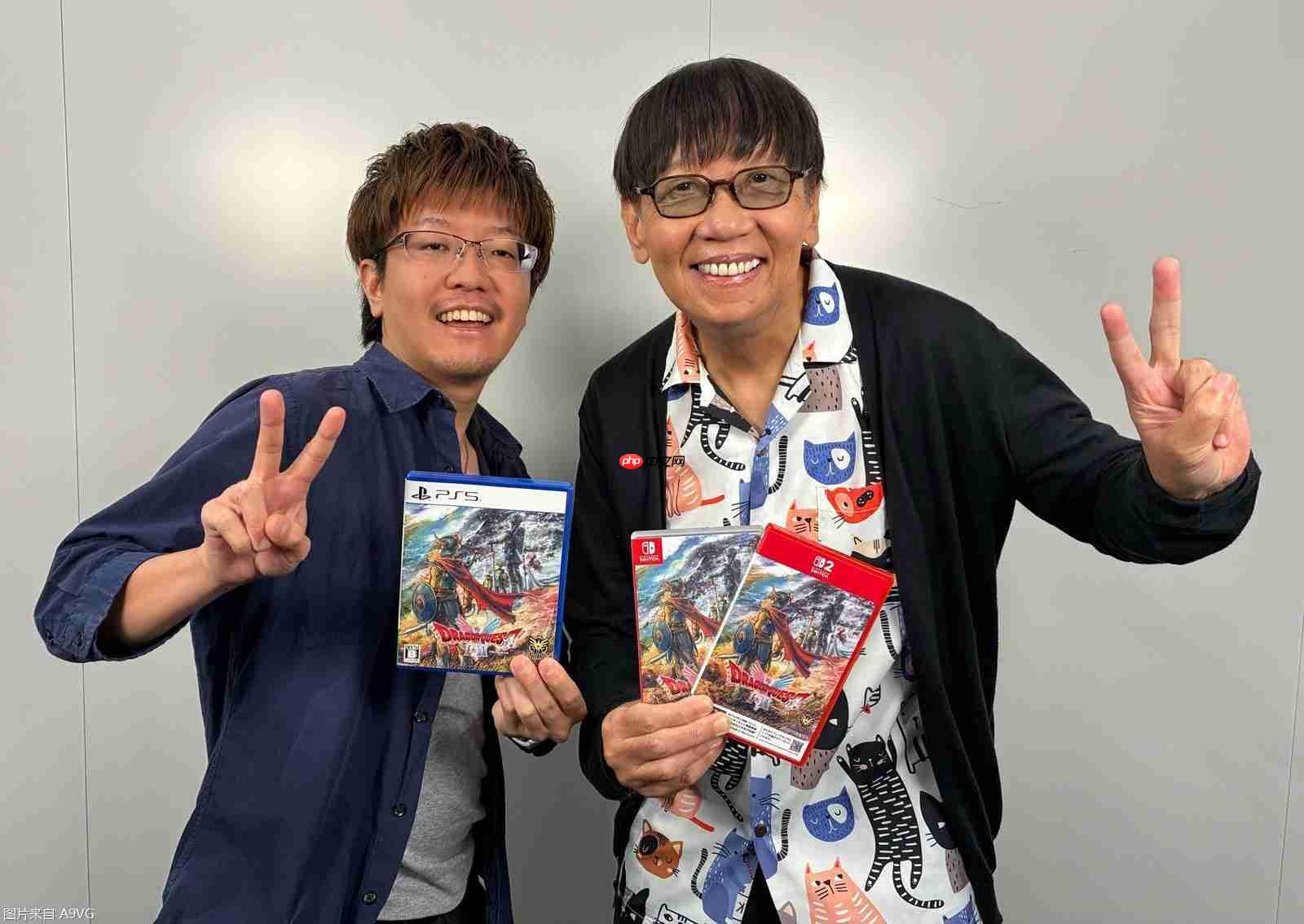 《勇者斗恶龙 1&2 HD-2D》已开发完毕 堀井雄二与制作人合照