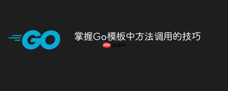 掌握Go模板中方法调用的技巧