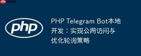 PHP Telegram Bot本地开发:实现公网访问与优化轮询策略