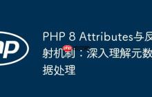 PHP 8 Attributes与反射机制:深入理解元数据处理