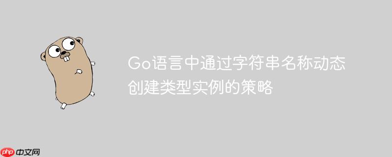 Go语言中通过字符串名称动态创建类型实例的策略