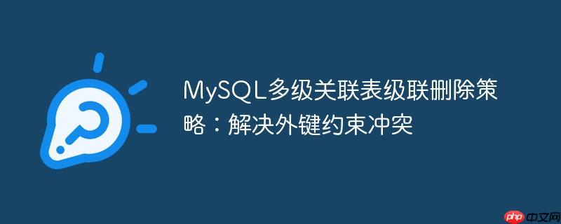 mysql多级关联表级联删除策略：解决外键约束冲突