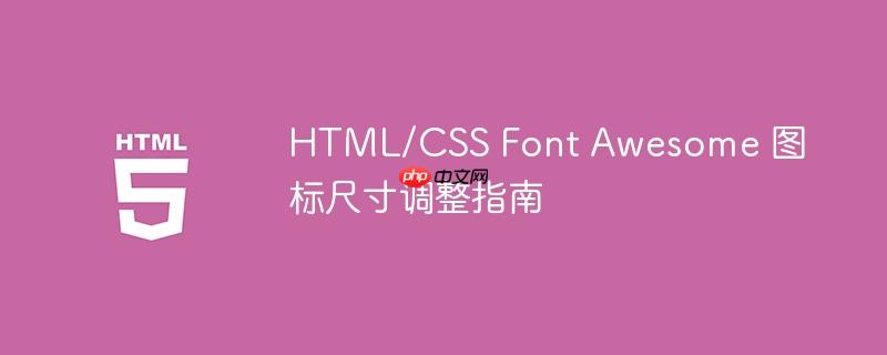 HTML/CSS Font Awesome 图标尺寸调整指南