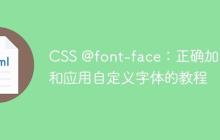 CSS @font-face：正确加载和应用自定义字体的教程