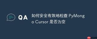如何安全有效地检查 PyMongo Cursor 是否为空