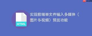 实现前端单文件输入多媒体（图片与视频）预览功能