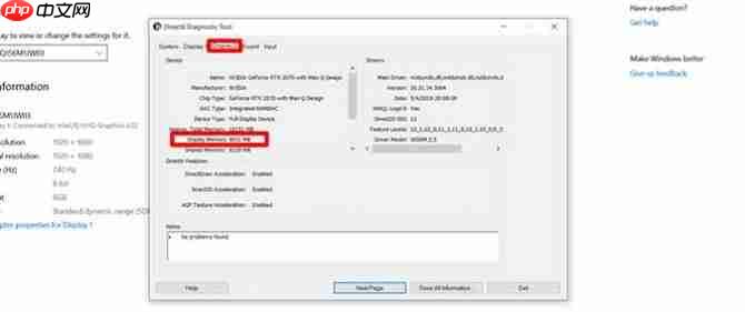 Win10专业版下如何检查VRAM ？
