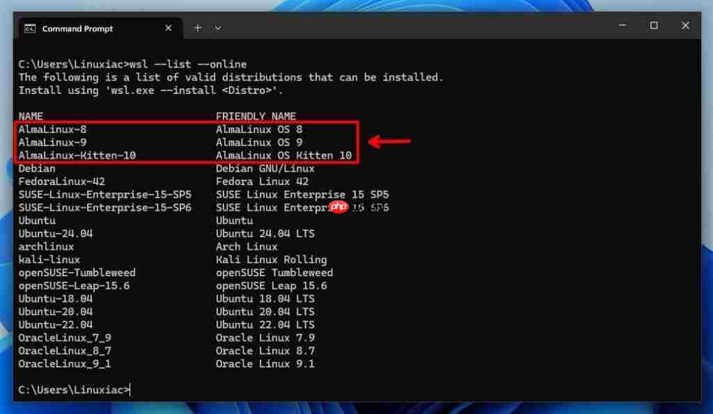 AlmaLinux 简化 Win11 Linux 子系统部署：绕过微软应用商店