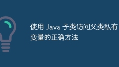 The correct way to access private variables of parent class using Java subclasses